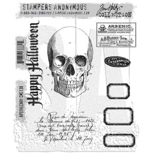 Stampers Anonymous/Tim Holtz Unmounted Rubber Stamps - [CMS138] Apothecary