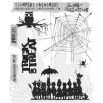 Stampers Anonymous/Tim Holtz Unmounted Rubber Stamps - [CMS139] Halloween Cutouts