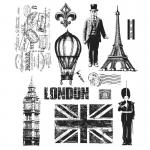 Stampers Anonymous/Tim Holtz Unmounted Rubber Stamps - [CMS160] Paris To London