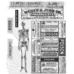 Stampers Anonymous/Tim Holtz Unmounted Rubber Stamps - [CMS171] Poisonous