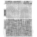 Stampers Anonymous/Tim Holtz Unmounted Rubber Stamps - [CMS221] Mesh & Linen