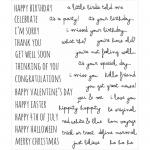 Stampers Anonymous/Tim Holtz Unmounted Rubber Stamps - [CMS236] Crazy Talk