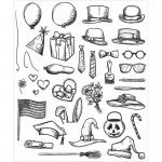 Stampers Anonymous/Tim Holtz Unmounted Rubber Stamps - [CMS237] Crazy Things