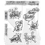 Stampers Anonymous/Tim Holtz Unmounted Rubber Stamps - [CMS238] Crazy Thoughts