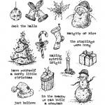 Stampers Anonymous/Tim Holtz Unmounted Rubber Stamps - [CMS318] Tattered Christmas