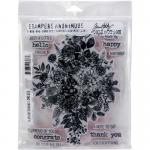 Stampers Anonymous/Tim Holtz Unmounted Rubber Stamps - [CMS325] Glorious Bouquet with Acrylic Block