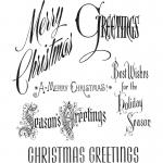 Stampers Anonymous/Tim Holtz Unmounted Rubber Stamps - [CMS352] Christmastime
