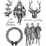 Stampers Anonymous/Tim Holtz Unmounted Rubber Stamps - [CMS356] Yuletide