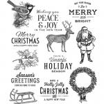 Stampers Anonymous/Tim Holtz Unmounted Rubber Stamps - [CMS357] Festive Overlay