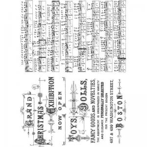 Stampers Anonymous/Tim Holtz Unmounted Rubber Stamps - [CMS358] Music & Advert