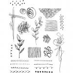 Stampers Anonymous/Tim Holtz Unmounted Rubber Stamps - [CMS364] Mini Media Marks