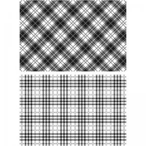 Stampers Anonymous/Tim Holtz Unmounted Rubber Stamps - [CMS383] Perfect Plaids