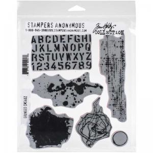 Stampers Anonymous/Tim Holtz Unmounted Rubber Stamps - [CMS402] Grunged