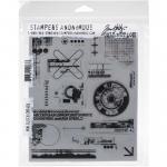 Stampers Anonymous/Tim Holtz Unmounted Rubber Stamps - [CMS405] Mini Glitch
