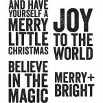 Stampers Anonymous/Tim Holtz Unmounted Rubber Stamps - [CMS419] Bold Tidings #2