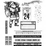 Stampers Anonymous/Tim Holtz Unmounted Rubber Stamps - [CMS423] Vintage Holidays