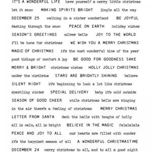 Stampers Anonymous/Tim Holtz Unmounted Rubber Stamps - [CMS424] Tiny Text Christmas