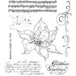 Stampers Anonymous/Tim Holtz Unmounted Rubber Stamps - [CMS426] The Poinsettia