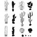 Stampers Anonymous/Tim Holtz Unmounted Rubber Stamps - [CMS431] Mod Cactus
