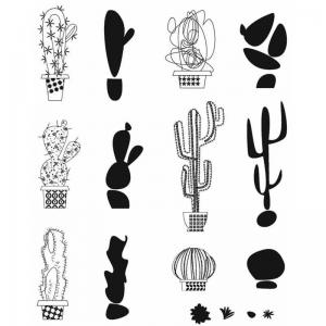 Stampers Anonymous/Tim Holtz Unmounted Rubber Stamps - [CMS431] Mod Cactus