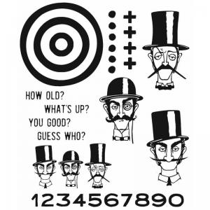 Stampers Anonymous/Tim Holtz Unmounted Rubber Stamps - [CMS432] Inquisitive
