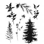 Stampers Anonymous/Tim Holtz Unmounted Rubber Stamps - [CMS443] Winter Watercolor 2