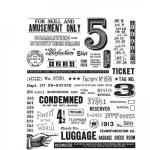 Stampers Anonymous/Tim Holtz Unmounted Rubber Stamps - [CMS448] Eccentric