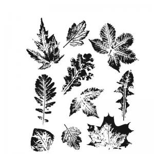 Stampers Anonymous/Tim Holtz Unmounted Rubber Stamps - [CMS450] Leaf Prints 2