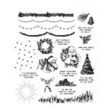 Stampers Anonymous/Tim Holtz Unmounted Rubber Stamps - [CMS457] Darling Christmas