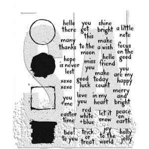 Stampers Anonymous/Tim Holtz Unmounted Rubber Stamps - [CMS463] Note Quotes