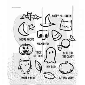 Stampers Anonymous/Tim Holtz Unmounted Rubber Stamps - [CMS468] Tiny Frights