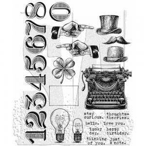 Stampers Anonymous/Tim Holtz Unmounted Rubber Stamps - [CMS482] Curiosity Shop