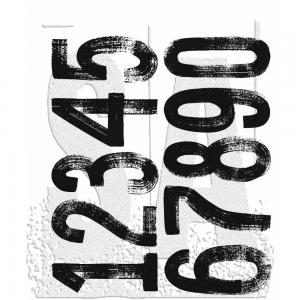 Stampers Anonymous/Tim Holtz Unmounted Rubber Stamps - [CMS483] Paint By Number