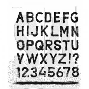 Stampers Anonymous/Tim Holtz Unmounted Rubber Stamps - [CMS484] Sign Painter