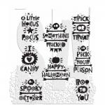 Stampers Anonymous/Tim Holtz Unmounted Rubber Stamps - [CMS491] Halloween Whatnots