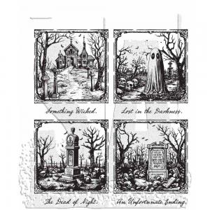 Stampers Anonymous/Tim Holtz Unmounted Rubber Stamps - [CMS494] Framed Frights