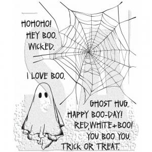 Stampers Anonymous/Tim Holtz Unmounted Rubber Stamps - [CMS495] Boo Crazy