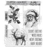 Stampers Anonymous/Tim Holtz Unmounted Rubber Stamps - [CMS502] Festive Schematic