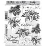 Stampers Anonymous/Tim Holtz Unmounted Rubber Stamps - [CMS503] Holiday Botanical
