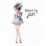 Stamping Bella Cling Stamp - Curvy Girl Loves Jam [EB766]