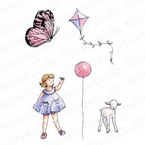 Stamping Bella Cling Stamp - Edgar and Molly - Vintage Balloon Set [EB927]