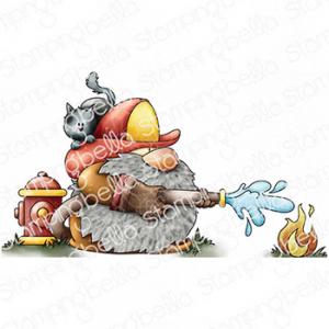 Stamping Bella Cling Stamp - Gnome Firefighter [EB1199]