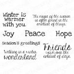 Stamping Bella Cling Stamp - Winter Sentiment Set [EB1270] - ON SALE!