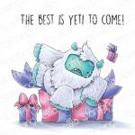 Stamping Bella Cling Stamp - Yeti Collection - Yeti On A Prezzie [EB858] - ON SALE!