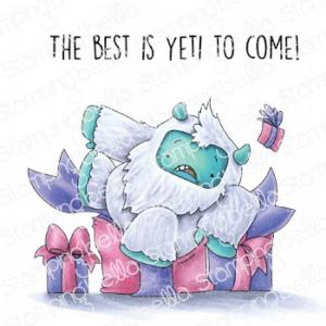 Stamping Bella Cling Stamp - Yeti Collection - Yeti On A Prezzie [EB858]