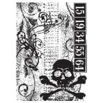 Stampers Anonymous / Tim Holtz Components Unmounted Rubber Stamps - Skull [COM003]