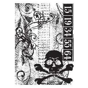 Stampers Anonymous / Tim Holtz Components Unmounted Rubber Stamps - Skull [COM003]