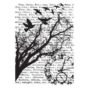 Stampers Anonymous / Tim Holtz Components Unmounted Rubber Stamps - Time [COM004]