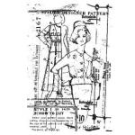 Stampers Anonymous / Tim Holtz Components Unmounted Rubber Stamps - Vogue [COM008]