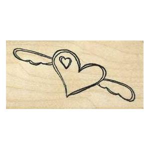 Stampotique Originals - [2417L] Flying Heart